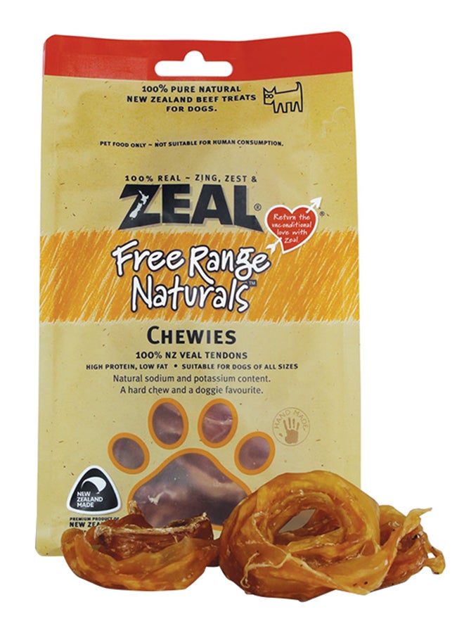 zeal Free Range Natural Chewies for Dog Brown 125grams