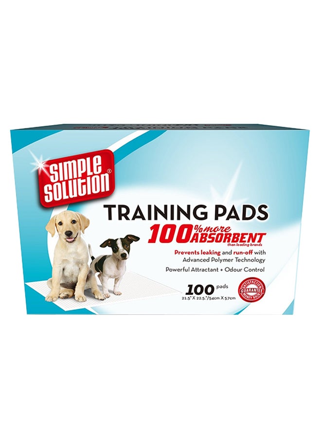 Simple Solution 100-Piece Economy Training Pads White 21.5 x 22.5inch - Image 1