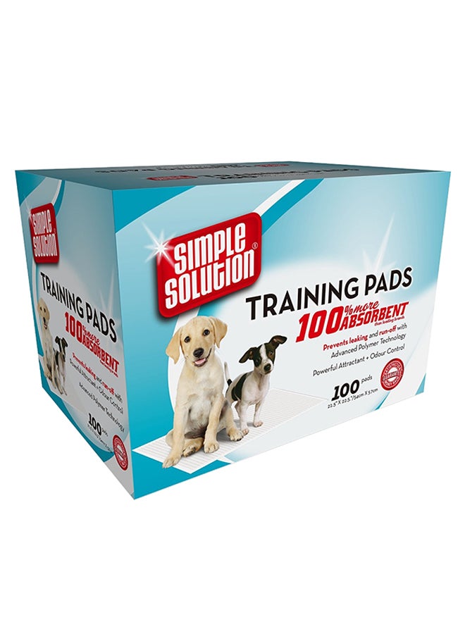 Simple Solution 100-Piece Economy Training Pads White 21.5 x 22.5inch - Image 2
