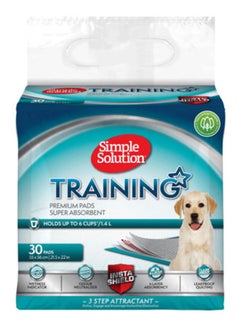 Simple Solution 30-Piece Puppy Training Pads White 21.5 x 22inch 