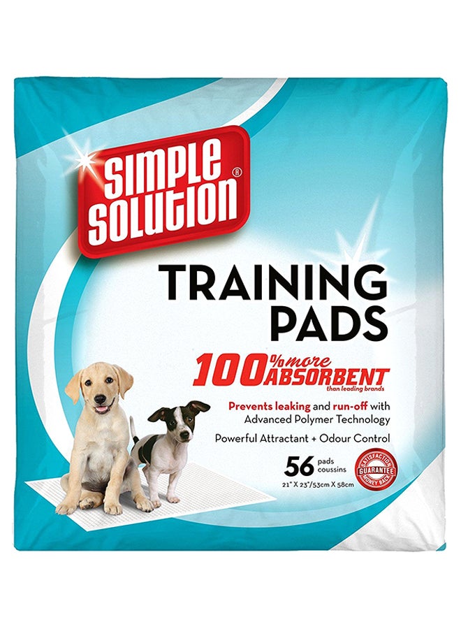 Simple Solution 56-Piece Puppy Training Pads White 21 x 23inch