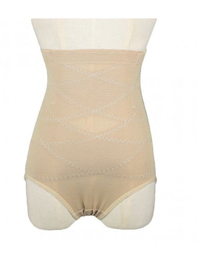 Generic - High Waist Hip Control Shapewear Beige - Image 1