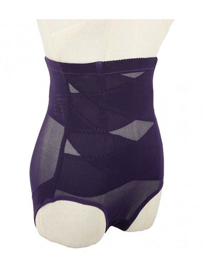 High Waist Hip Control Shapewear Purple  - Image 3