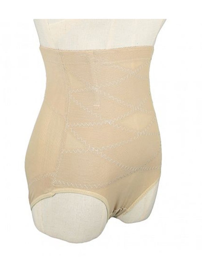 Generic - High Waist Hip Control Shapewear Beige - Image 1