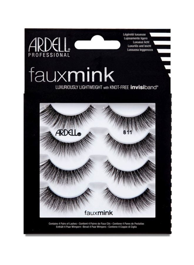 أرديل طقم رموش مستعارة فوكس مينك من 4 قطع 811 أسود - Image 2