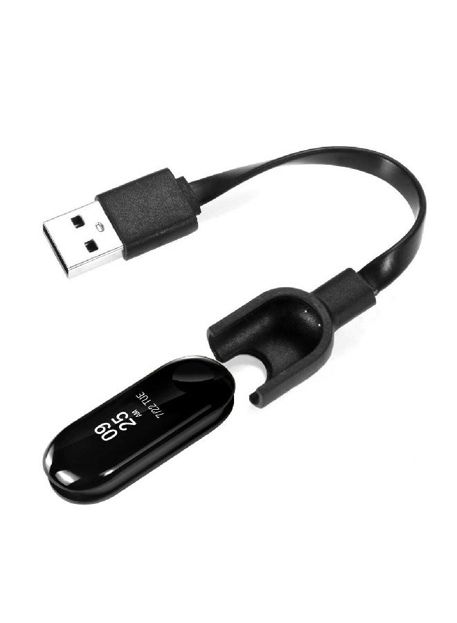 Fast Charging Plastic Cable For Xiaomi Band 3 Black  - Image 2