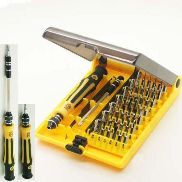 45-Piece Cell Phone Repair Screwdriver Tool Kit Yellow/Black - Image 1