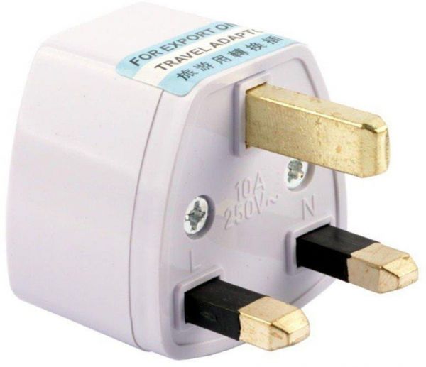 Generic Travel Power Plug Adapter White  - Image 3
