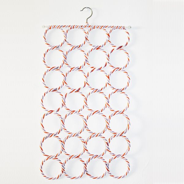 Wall Hanging Scarf Organizer Multicolour