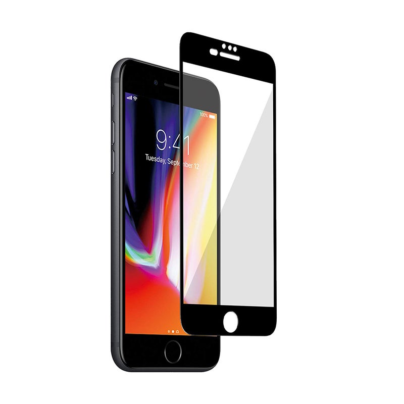 يوبا لاصقة حماية للشاشة من الزجاج المقوى 9D لأبل آيفون 6 بلس و6s بلس أسود - Image 4