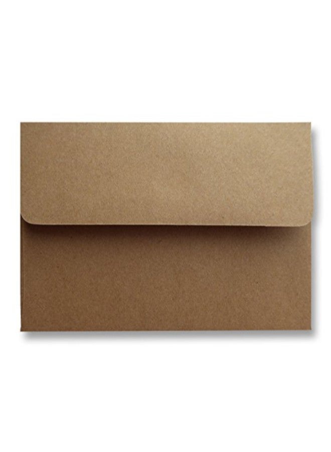 Kraft Grocery Bag Brown 50 Boxed 70lb Square Flap A6 (4-3/4 x 6-1/2) Envelopes for up 4-1/2 x 6-1/4 Invitations Announcements Photos from The Envelope Gallery