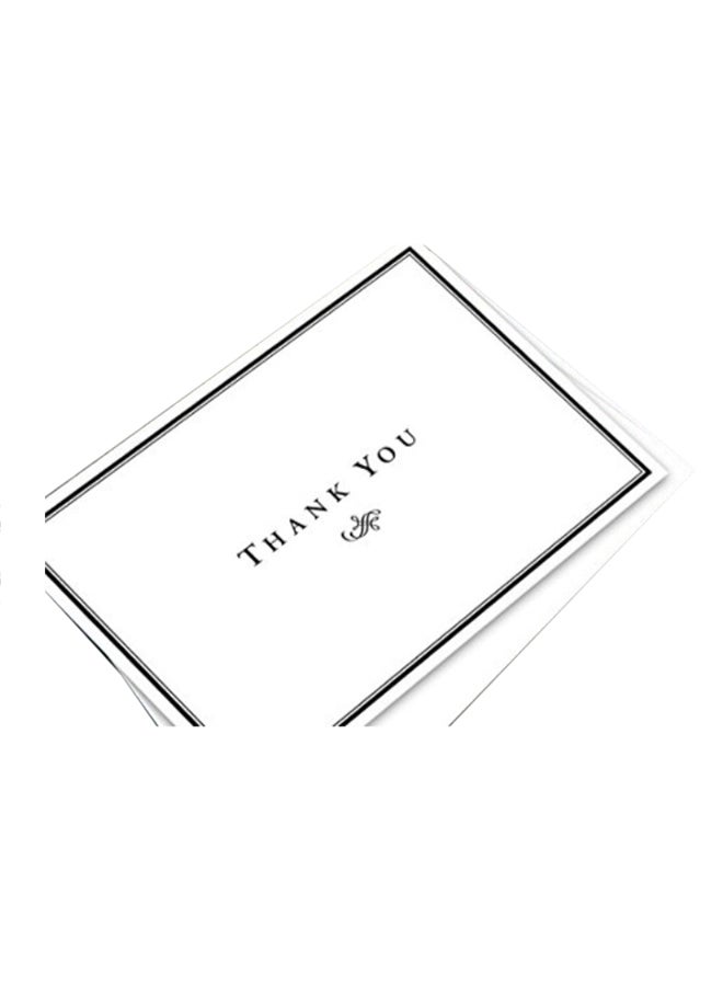 S Superfine Printing Thank You Greeting Cards & Envelopes - Size 4 1/4" X 5 1/2" Cards When Folded - 25 Per Pack. - Image 1