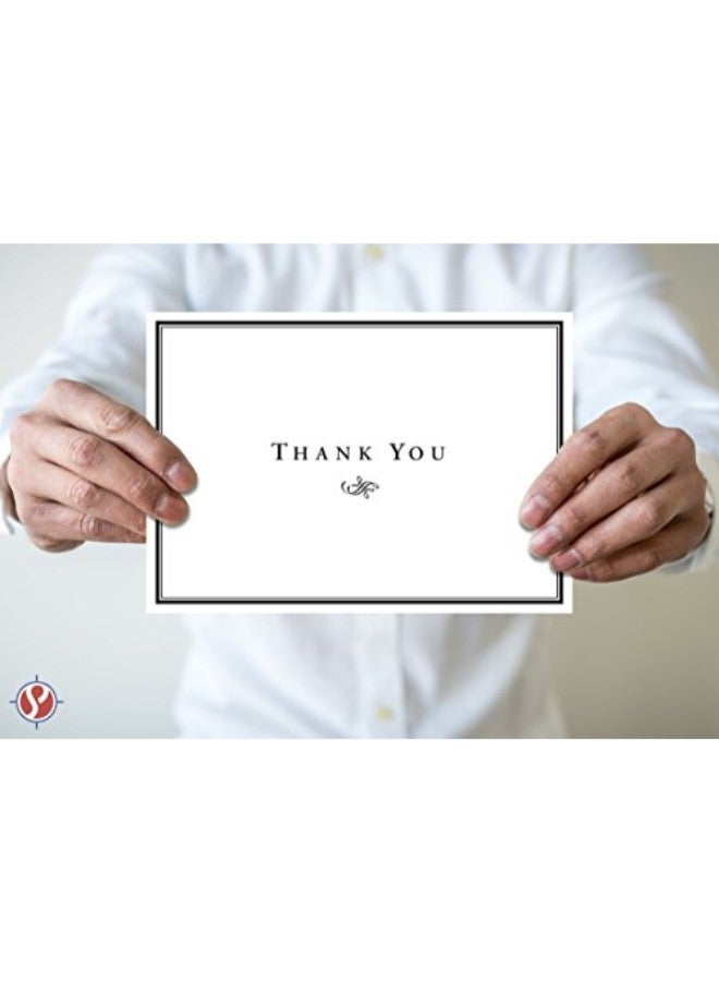 S Superfine Printing Thank You Greeting Cards & Envelopes - Size 4 1/4" X 5 1/2" Cards When Folded - 25 Per Pack. - Image 2