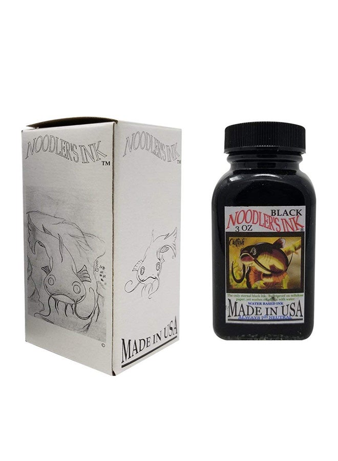 نودلرز مجموعة مكونة من زجاجتي حبر لقلم حبر سائل بريشة معدنية - Image 2