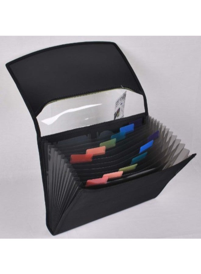 Filexec Pocket Of 13 Canvas Window Expanding File  - Image 2