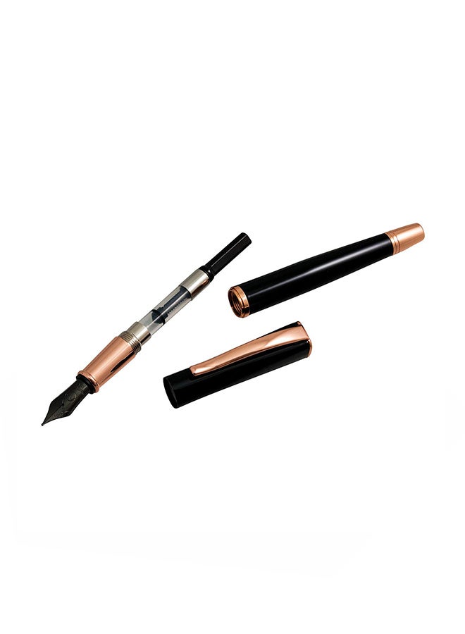 Monteverde - Impressa Fountain Pen Black/Rose Gold - Image 1