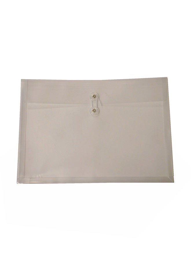 Filexec Pack Of 6 Side load Button string Envelope Clear - Image 3