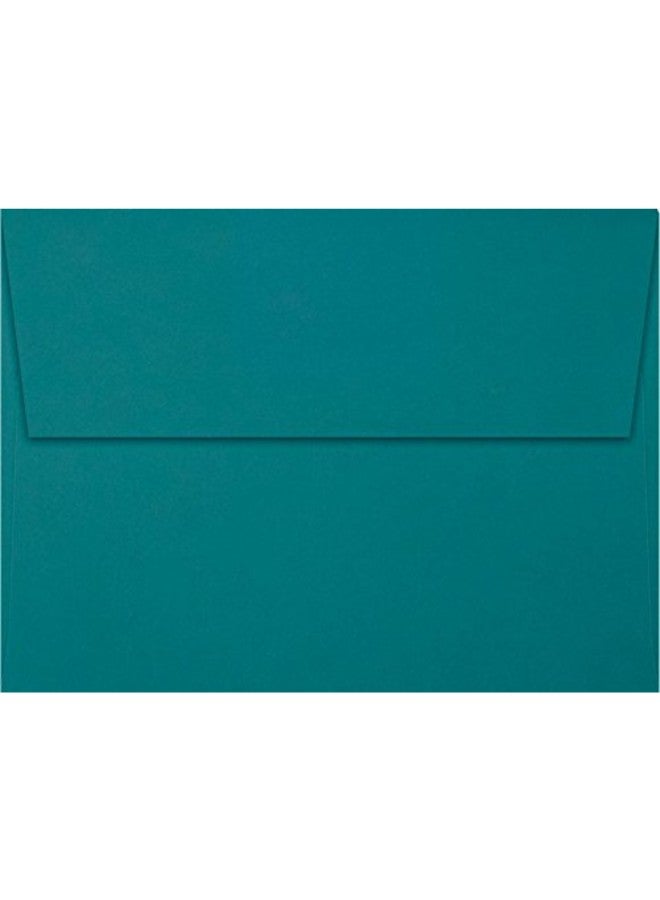 إنفيلوبس.كوم مغلفات بطاقات دعوة قياس A6 بحافة إغلاق قشّر واضغط (4 3/4 × 6 1/2) - لون أزرق مخضر (50 قطعة) | مثالية للدعوات و الإعلانات وإرسال البطاقات وصور 4×6 | طراز EX4875-25-50 - Image 2