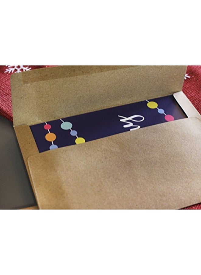 Juvale - A7 Envelopes for Invitations - 100-Count A7 Invitation Envelopes Bulk, Kraft Paper Envelopes for 5 x 7 Inch Photos Wedding, Baby Shower, Party Invitations, Square Flap, Brown, 5.25 x 7.25 Inches - Image 1