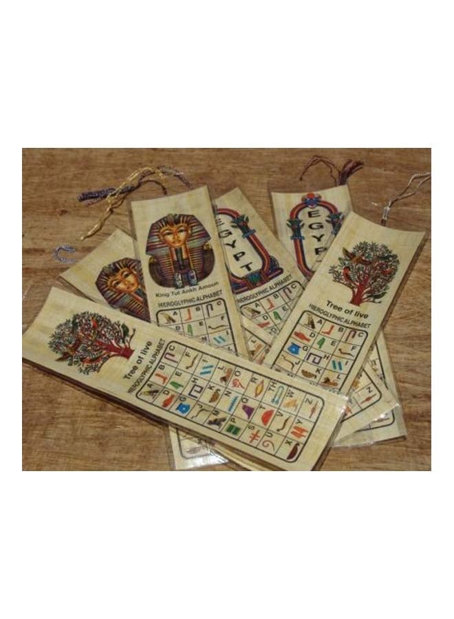 كرافتس أوف إيجبت علامة مرجعية بتصميم ورق بردي مصري - 10 قطع متعدد الألوان - Image 2