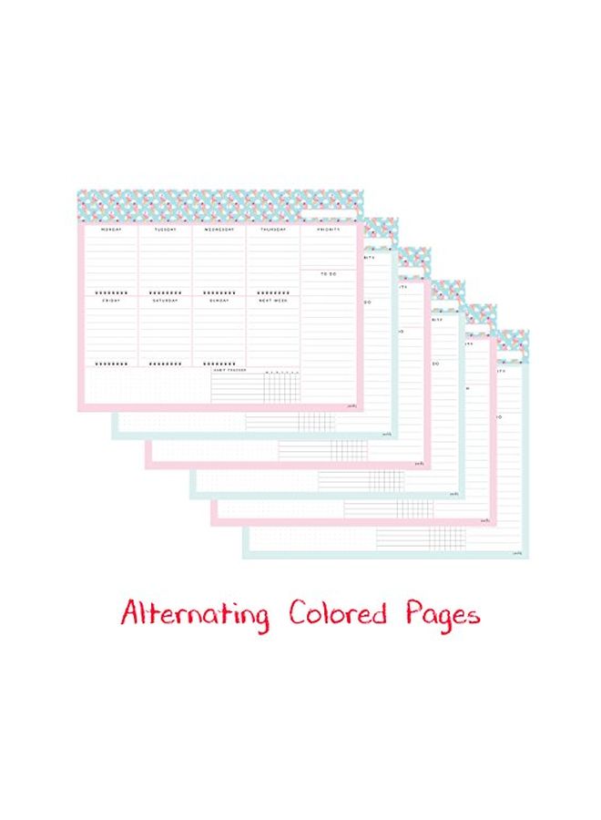 بيتشلي دفتر للتخطيط الأسبوعي أبيض/ أزرق/ أسود - Image 3