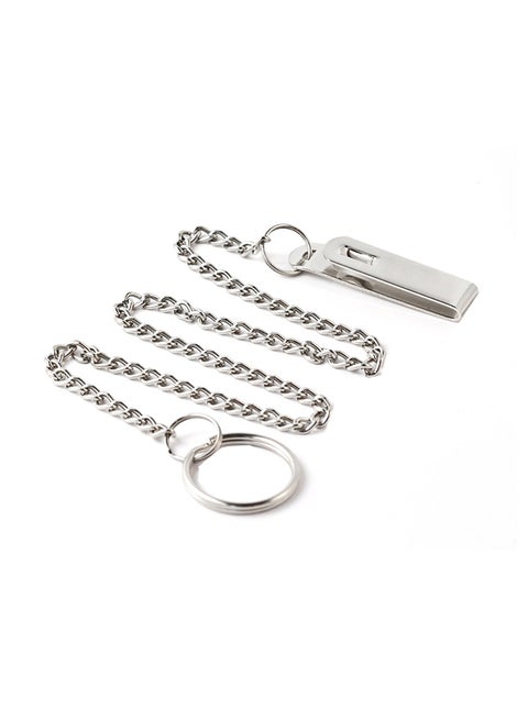 Belt Clip Keychain Accessory With Split Ring