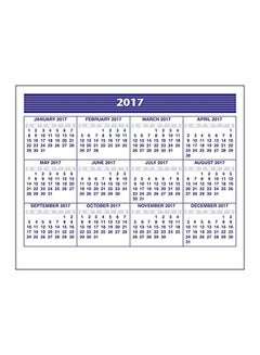 AT-A-GLANCE 2017 Weekly Calendar Refill White/Grey/Blue  - Image 1