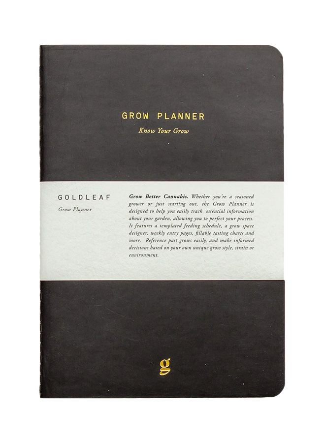 Goldleaf Grow Planner Black - Image 1