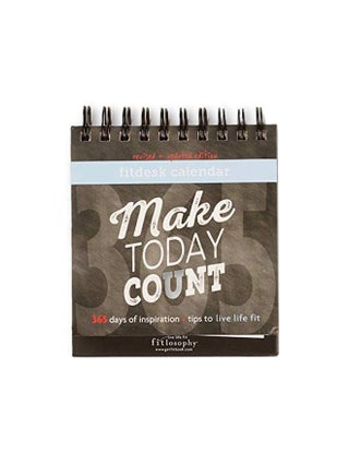 Inspirational Perpetual Desk Calendar Brown/Beige/Blue - v1552566299/N21878081A_1