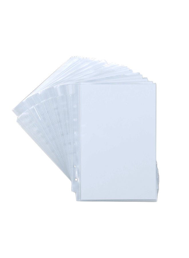 Samsill 100-Piece Plastic Page Protectors Set Clear - Image 1