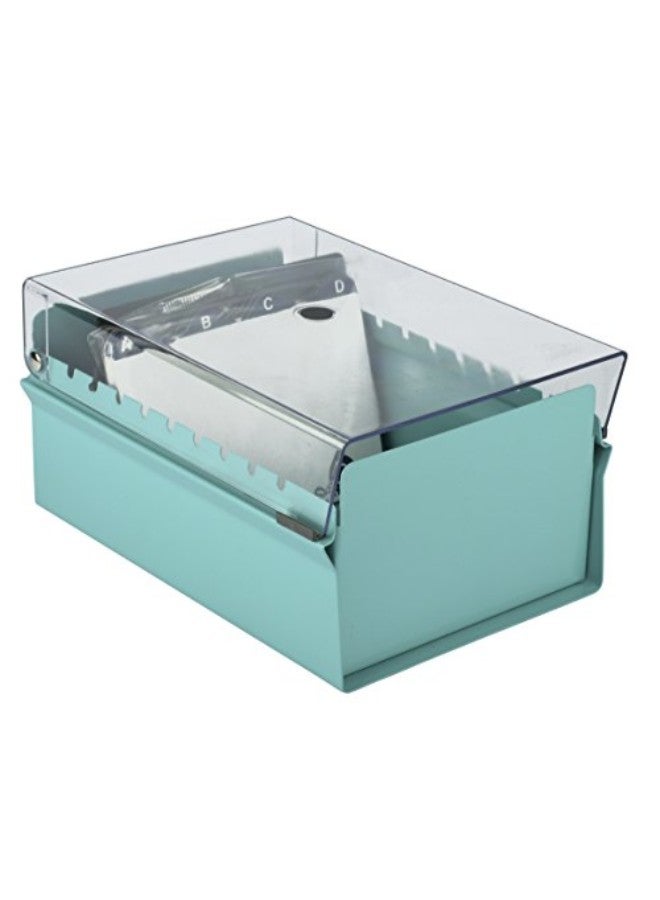 Acrimet Index Card File Holder Organizer Green  - Image 2