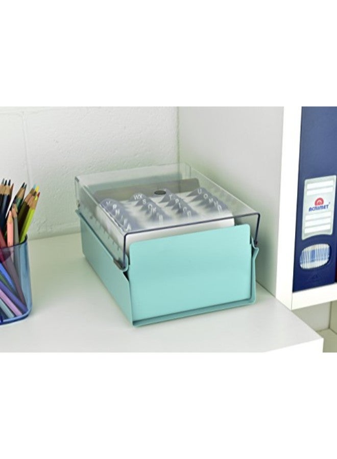 Acrimet Index Card File Holder Organizer Green  - Image 3
