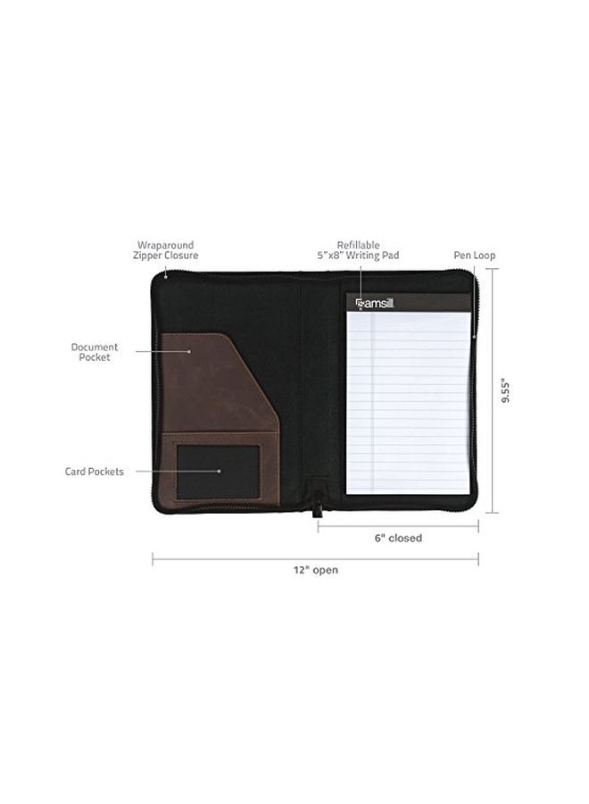 سامسيل حافظة بتصميم عتيق بني غامق - Image 3