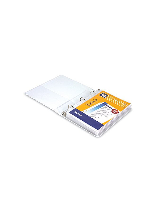 Samsill 100-Piece Plastic Page Protectors Set Clear - Image 3