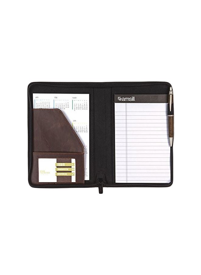 سامسيل حافظة بتصميم عتيق بني غامق - Image 1