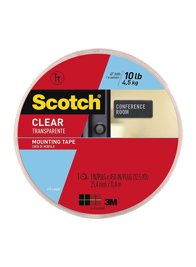 3M Permanent Mounting Tape Clear  - Image 2