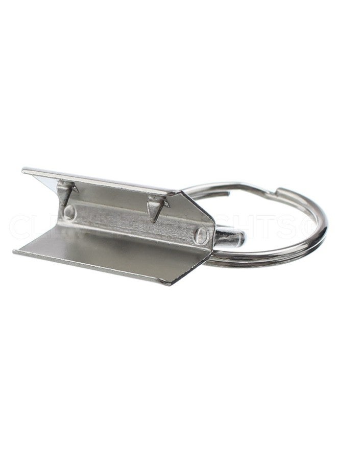 CleverDelights - 100-Piece Key Fob Hardware Set With Keyring - Image 1