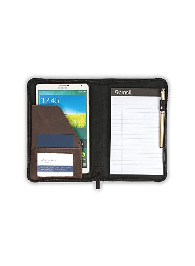 سامسيل حافظة بتصميم عتيق بني غامق - Image 2