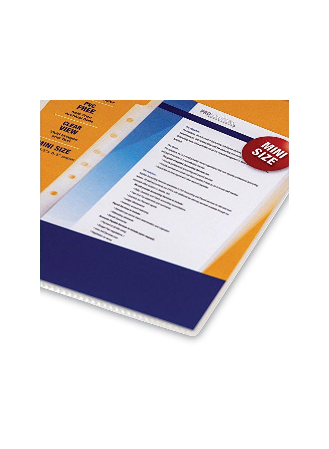 Samsill 100-Piece Plastic Page Protectors Set Clear - Image 2