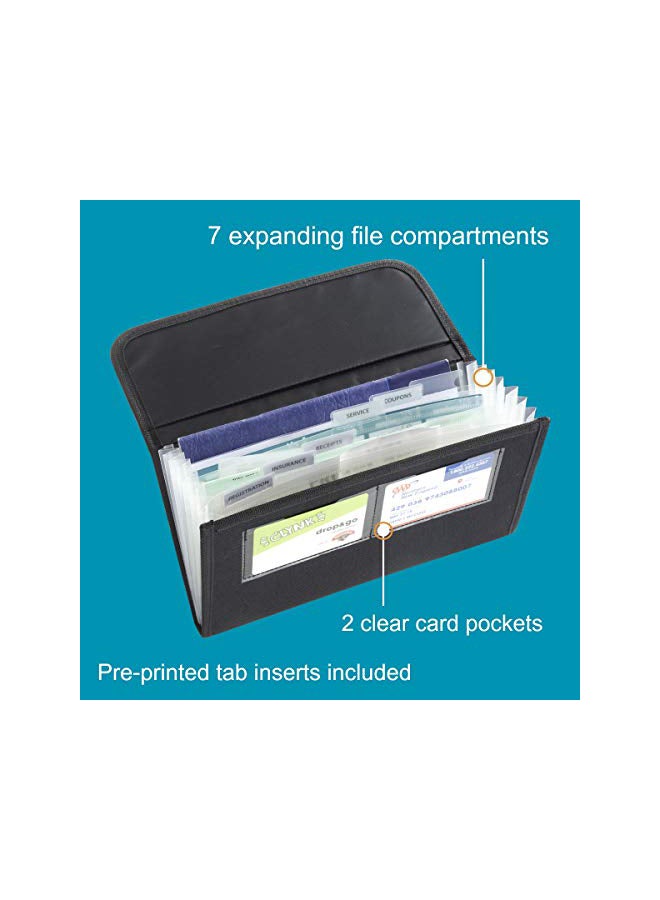 High Road Glove Box Organizer With Expandable Files Black - Image 4