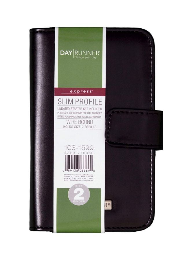 AT-A-GLANCE Slim Profile Binder Black  - Image 1