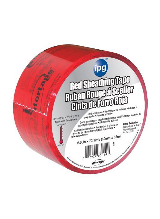 شريط تغليف لاصق أحمر وأسود