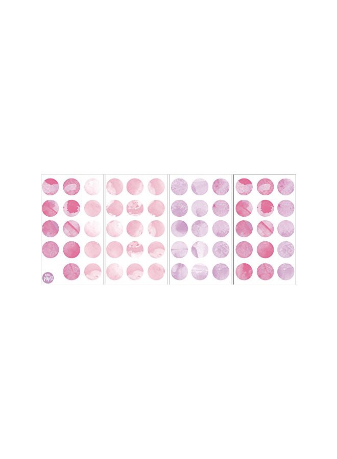 59-Piece Watercolor Dots Wall Art Kit Pink - v1552566460/N21878379A_1