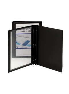 Smead Set Of 5 Pack Frame View Report Covers Black/Clear  - Image 1