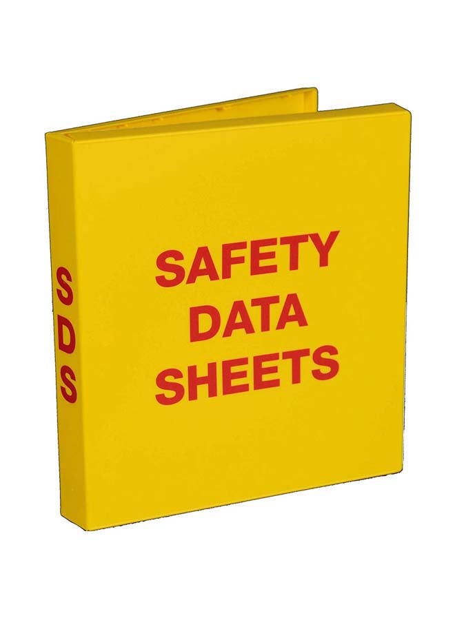 UniKeep 3 Ring Fully Enclosed View Binder Yellow/Red  - Image 1