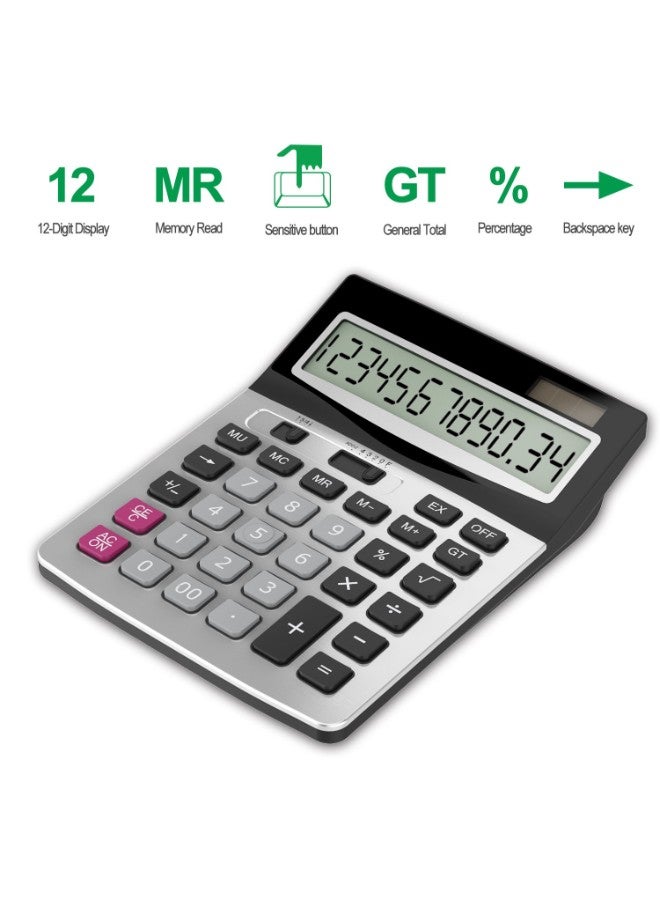 Helect 12-Digit Standard Function Desktop Calculator  - Image 2