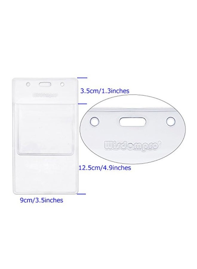 Wisdompro - Pack Of 5 Clear Heavy Duty Pocket Protector - Image 1