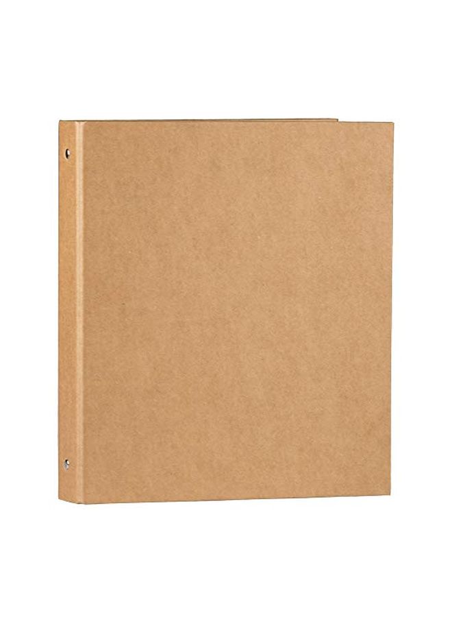 JAM Paper 3 Ring Binder Brown/Silver  - Image 1
