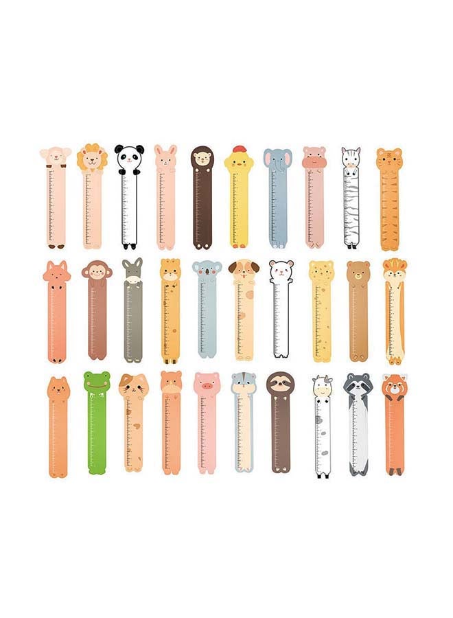 YOSCO 30-Piece Funny Animal Bookmarks Multicolour - Image 1