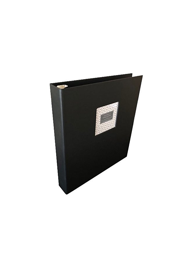 Three Ring Systems 3-Ring Linen Binder Black - Image 1